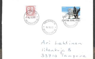 Postilähetys -  Eurooppa (LAPE 1201) Helsinki 14.10.1993
