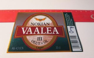 PUP Nokian Vaalea olut etiketti
