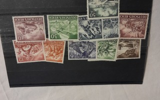 11 saksan postimerkkiä postituoreet