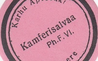 Kamferisalvaa Karhu  Apteekki  Tampere   a52