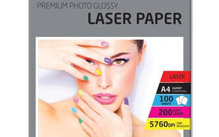 Activejet AP4-200G100L valokuvapaperi lasertulos