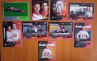Kimi Räikkönen Formula1 kortteja 9 kpl