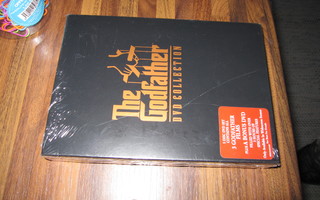 THE GODFATHER DVD COLLECTION BOKSI 4 DVD( avaamaton )