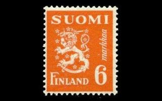 323 ** Leijona 6 mk oranssi (1947)