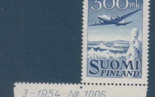 Lentomerkit 300MK  1950 postituore