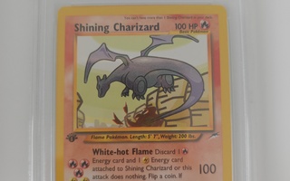 Pokemon kortti Shining Charizard 1st edition PSA 9