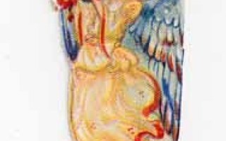 ALGA / Keltamekkoinen kaunis enkeli. 1940-50-l.