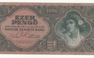 Unkari  1000 Pengö  1945