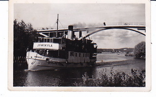 VANHA Valokuva Jyväskylä Laiva Jyväskylä 1940-l 6 x 9 cm