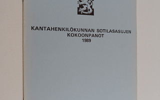 Kantahenkilökunnan sotilasasujen kokoonpanot 1989