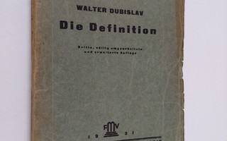Walter Dubislav : Die Definition