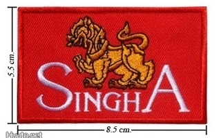 Silitettävä Singha -kangasmerkki / haalarimerkki