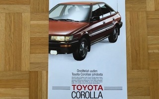Esite Toyota Corolla lisävarusteet 1988