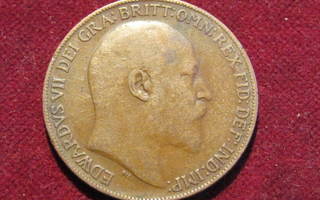 1 penny 1908 Iso-Britannia-Great Britain