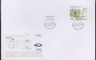 1990 maalaiskirjeenkanto  FDC