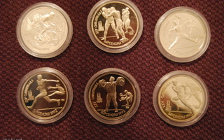 Set of Rubles: "Olympic games in Barselona 1992" USSR, 6 kpl