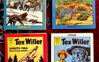 Tex Willer kronikka 4kpl 27,29,30 ja 37