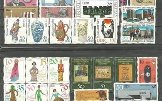DDR Itä-Saksa suuri erä postituoreita merkkejä - sarjoja **
