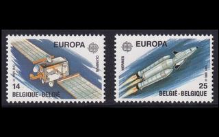 Belgia 2458-9 ** Europa avaruus (1991)