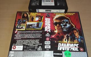 Rampage - UK VHS (CBS Fox Video)