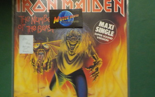 IRON MAIDEN -THE NUMBER OF THE BEAST EX/EX+ 12" MAXI SINGLE