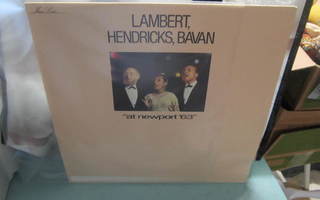 Lambert, Hendricks & Bavan reissue LP Fra  At Newport '63