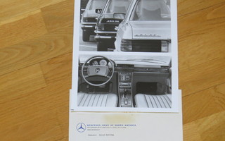 1976 Mercedes-Benz S-series pressikuva + infolehti
