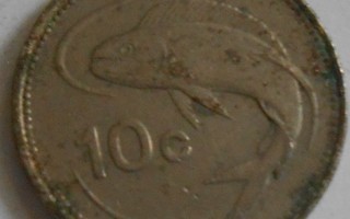 MALTA 10 Cents  v.1986  KM#76    Circ.