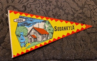 Sodankylä vintage pieni matkailuviiri 1689
