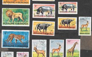 Burundi - eläimiä 1964 sarja (Michel 87A-101A)