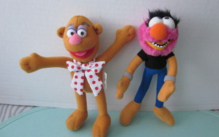Vintage Muppet-pehmot, 2kpl, Mc Donald's 2002