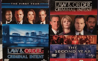 Law & Order Criminal Intent kaudet 1 ja 2 - 12DVD