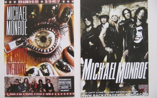Michael Monroe 2 kpl  tour flyer Hanoi Rocks