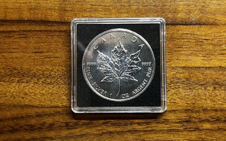 Canada Maple leaf 1 oz hopeakolikko