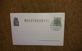 Lippu ja postimerkkikortti