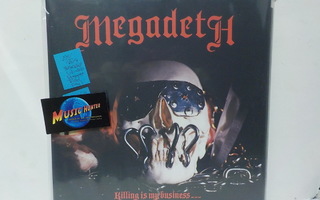 MEGADETH - KILLING IS MY BUSINESS 2010 UK PRESS EX/EX+ LP