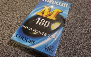 Maxell M180 VHS-kasetti 3h