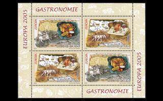 Romania 5935-6BL355_I ** Europa gastronomia (2005)