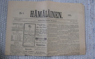Sanomalehti : Hämäläinen 16.1.1895