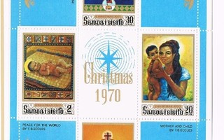 Samoa 1970 - Joulu Christmas ++ blokki