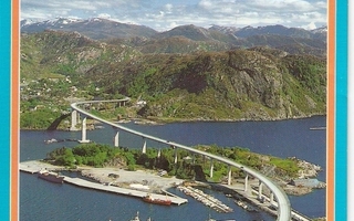 Norja : MÅLÖY - pitkä silta, 1224 m
