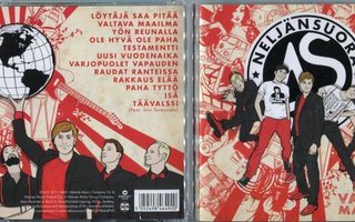 NELJÄNSUORA . CD-LEVY . VALTAVA MAAILMA
