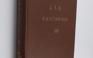 Länsi-Suomen maatiaiskarjan kantakirja XIII : sonnit 1829...