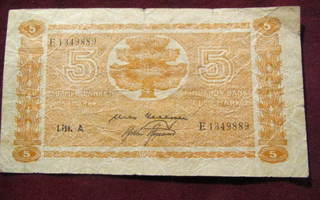 5 markkaa 1945 Litt.A