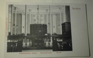Turku, Kansankirjaston lukusali, vanha mv pk, ei kulk.