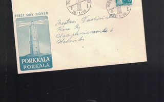 Porkkala fdc 1956 Porkala