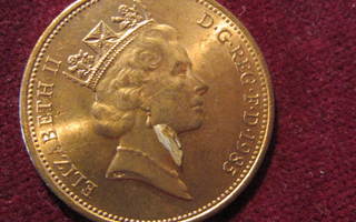 2  pence 1985. Iso-Britannia- Great Britain