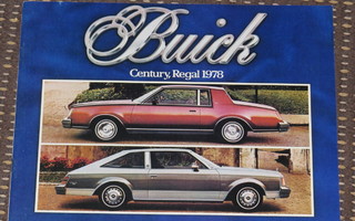 1978 Buick Century / Regal esite - KUIN UUSI - 20 sivua