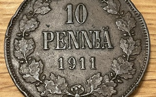 10 penniä 1911