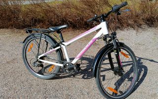 Polkupyörä 24'' renkailla, lasten, hybridi